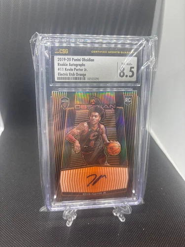Kevin Porter Jr 2019-20 Panini Obsidian Rookie Auto Orange /50 RC CGC 8.5