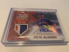 2022 TOPPS SERIES 2 BASEBALL PETE ALONSO GAME USED MEMORABILA AUTO #20/25 JERSEY