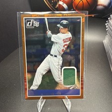 2025 Donruss #MAT-GS Grady Sizemore Retro 1985 Materials - gold cracked ice