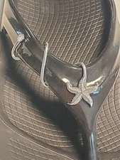 Starfish  Twist Bling for Oofos, Telic, Crocs, and more Flip Flops & Sandals