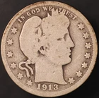 1913 D BARBER QUARTER FRESH FROM AN OLD COLLECTION | LOT BB-716