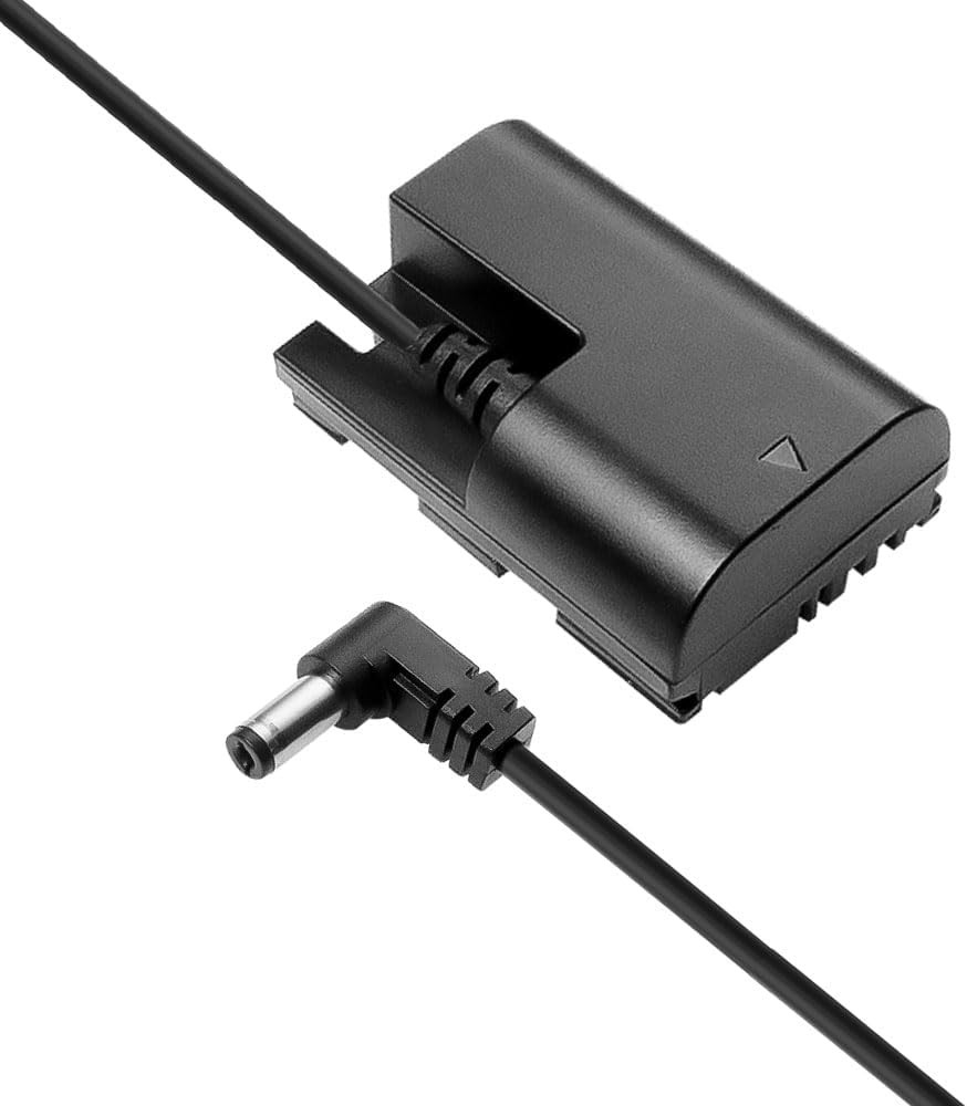 LP-E6NH Dummy Battery to DC Power Cable for Canon-R5C Camera EOS R7 R6 R 90D 80D
