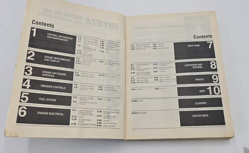 Chilton Toyota Cressida And Van 1983 - 90 Repair Manual All US & Canadian Models - Picture 8 of 9