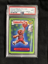 2015 Garbage Pail Kids 30th Jumping Jordan #7b Rare SPOOF-Green PSA-9 Mint!