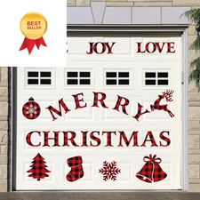 Ferraycle Merry Christmas Magnetic Garage Door As the Picture Shown 