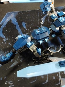 RARE LEGO 2521 Ninjago Lightning Dragon Battle - Incomplete Dragon build only