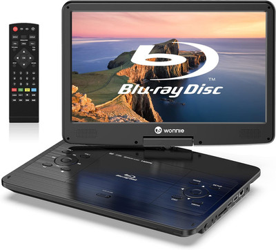 16.9'' Portable Blu Ray Player with 14.1'' 1080P Full HD Large Swivel Screen, Blu-