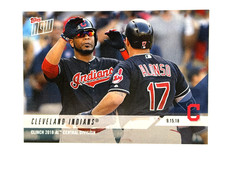 2018 Topps Now #733 Cleveland Indians Clinch 2018 AL Central Divison (PR: 298)