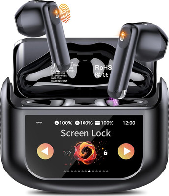 Wireless Earbuds, Bluetooth 5.4 Headphones with Multifunctional Touch Screen, 48