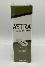 200 ASTRA Super Platinum Smooth Double Edge Safety Razor Blades ( 2 Box of 20x5)