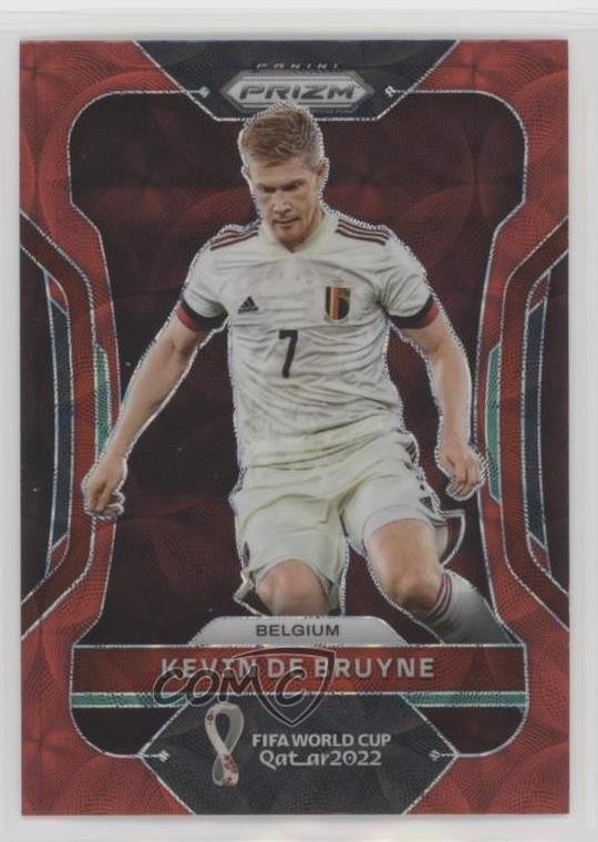 2022 Panini Prizm World Cup Qatar Choice Red Prizm Kevin de Bruyne #19 5b1