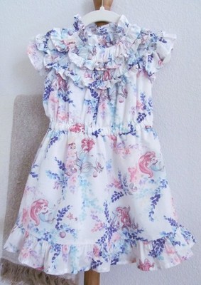 Disney X Janie & Jack Dress 18-24 Mo The Little Mermaid Princess Ariel Ruffles