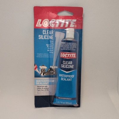  New Loctite Clear Silicone Waterproof Sealant 2.7 Oz 908570