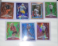  NFL Numbered Football Card Lot 7 Cards Ja'Marr Chase Dissly Mukuba Watkins