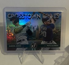 2022 Donruss Baseball Crosstown Rivals #CR-AP Aaron Judge Pete Alonso