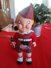 Vintage Campbell's Soup Kid Doll in Scottish Kilt 10" tall - 1960s