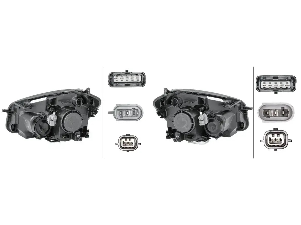 2x Fari HELLA S+D per NISSAN QASHQAI I, QASHQAI II