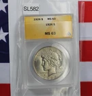 1926 Peace Silver Dollar - ANACS MS63 (SL582)
