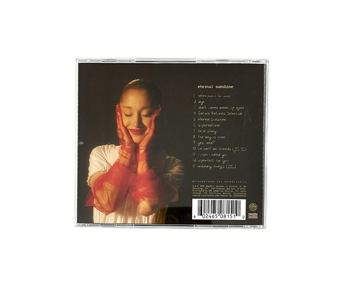 Ariana Grande Signed Autographed Eternal Sunshine CD Wicked ACOA