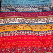 Cool Bohemian-Style Fabric Paisley Pattern Duvet Bed Cover Zipper Queen 80"x60"