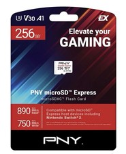 PNY 256GB microSD Express microSDXC Memory Card - New