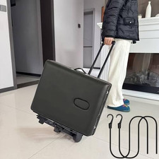 Portable Massage Table Cart with Wheels - Foldable Travel Carrier Trolley for Ma