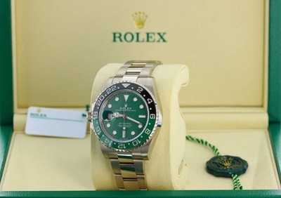 Rolex GMT-Master II 'Sprite' Left-Handed, Green Dial -18kt White