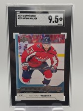 2017/18 UPPER DECK UD YOUNG GUNS NHL CARD #223 NATHAN WALKER ROOKIE RC SGC
