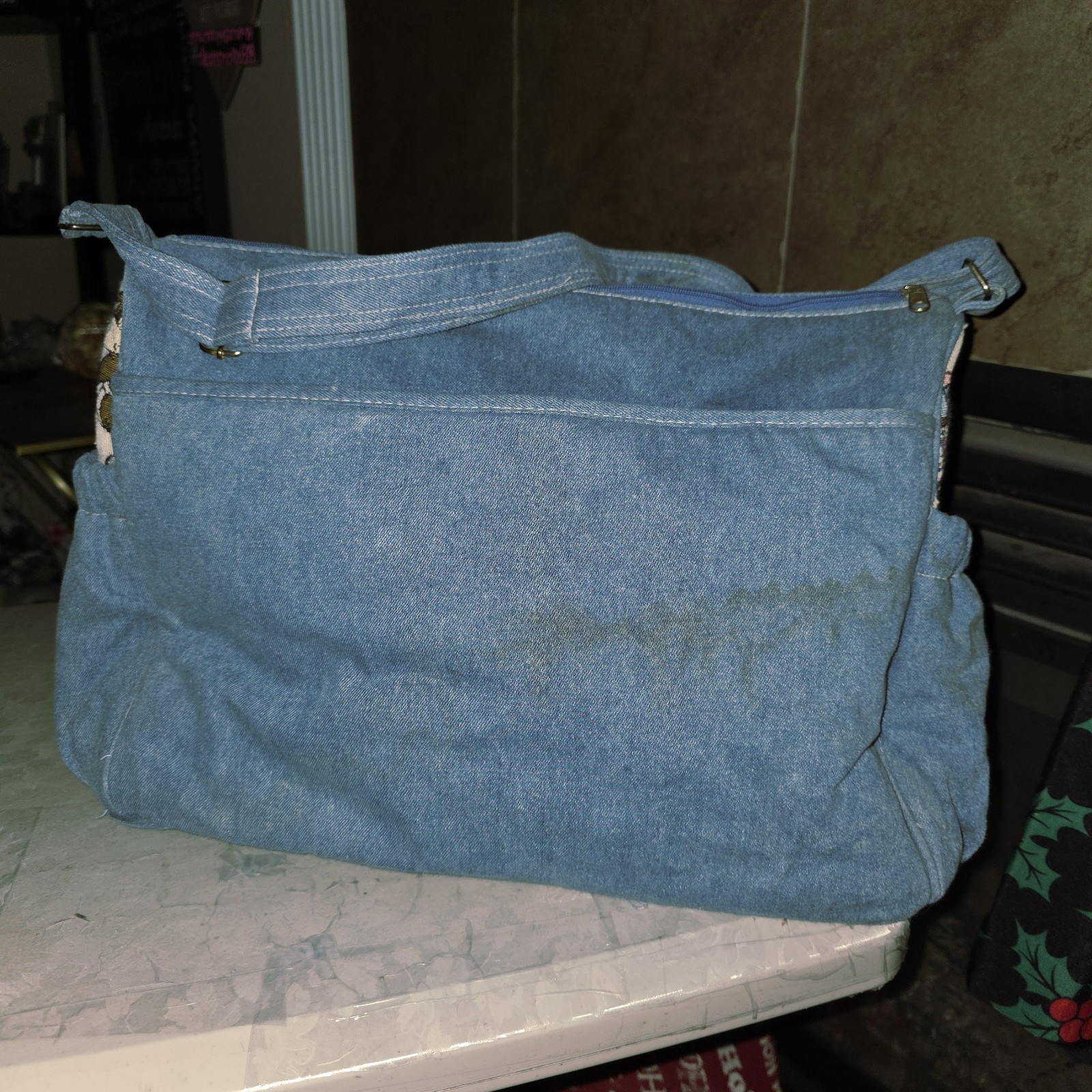 LOONEY TUNES 1996 Vtg Lovables Baby Boom Tapestry Diaper Bag Daffy Tweety Taz