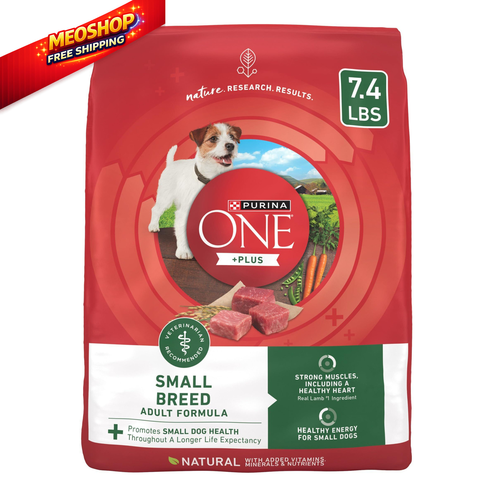Purina One Small Breed Plus High-Protein Dog 7.4 Pound (Pack of 1), Other 