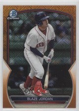 2023 Bowman Chrome Mega Box Orange Mojo Refractor 17/25 Blaze Jordan 0o48
