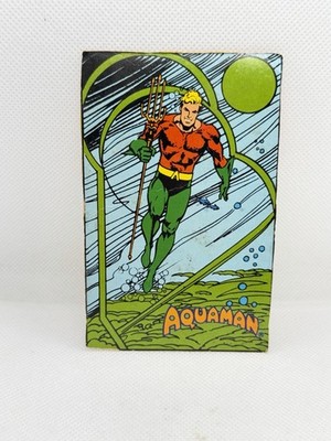 Estrela Brazil Super Powers File Card Acquaman Rare DC Comics Not Kenner