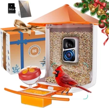 Smart Bird Feeder with Camera - 2K HD Live View & Auto Capture, AI Bird Identifi