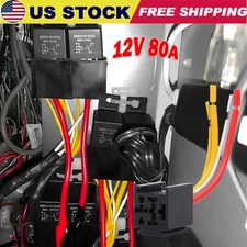 2/4 sets Car Relay 12V 80A SPST 4-pin Heavy Duty Relay Car DC Normal Open Relay