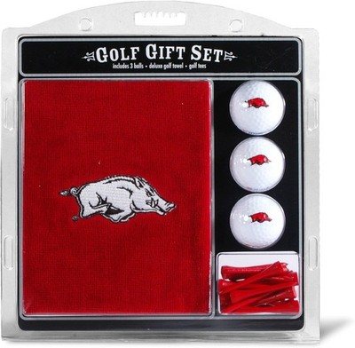Team Golf NCAA Arkansas Razorbacks Golf Gift Set with Embroidered Towel -Special