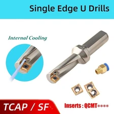 Single Edge U Drill With QCMT Insert 2.25D 2.5D 3.25D Turning Boring Multi-Tool