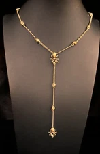 Vintage Of Alexander McQueen Gold Plated Spider Necklace