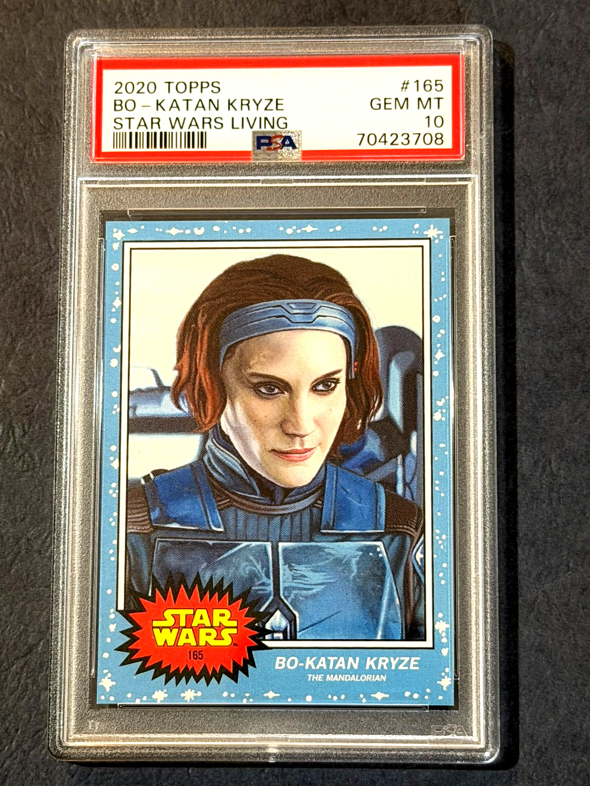 BO-KATAN KRYZE PSA 10 2020 Star Wars Topps Living Set #165 Katee Sackhoff 3708
