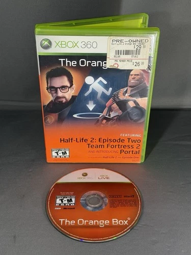 The Orange Box Half Life 2 (Microsoft Xbox 360, 2007) Case & Game Only