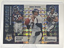 2020 Mosaic Silver Flea Flicker Davis, Elway, McCaffrey