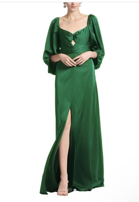 $795 NWT SACHIN & BABI Angelina Gown Emerald Green Maxi Dress Slit V-Neck SZ 10 | eBay $795 NWT SACHIN & BABI Angelina Gown Emerald Green Maxi Dress Slit V-Neck SZ 10 | eBay