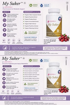 Ismerely My suker caps Pack 1, 60 capsulas  higado, pancrea, vesicula