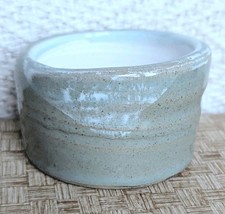 Vintage Studio Pottery Hand thrown Shino Matcha Chawan Tea Bowl Nuka Glaze Pot