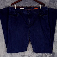 Alberto Jeans Mens 40x36 Blue Pipe Regular Slim Fit Superfit Stretch Denim