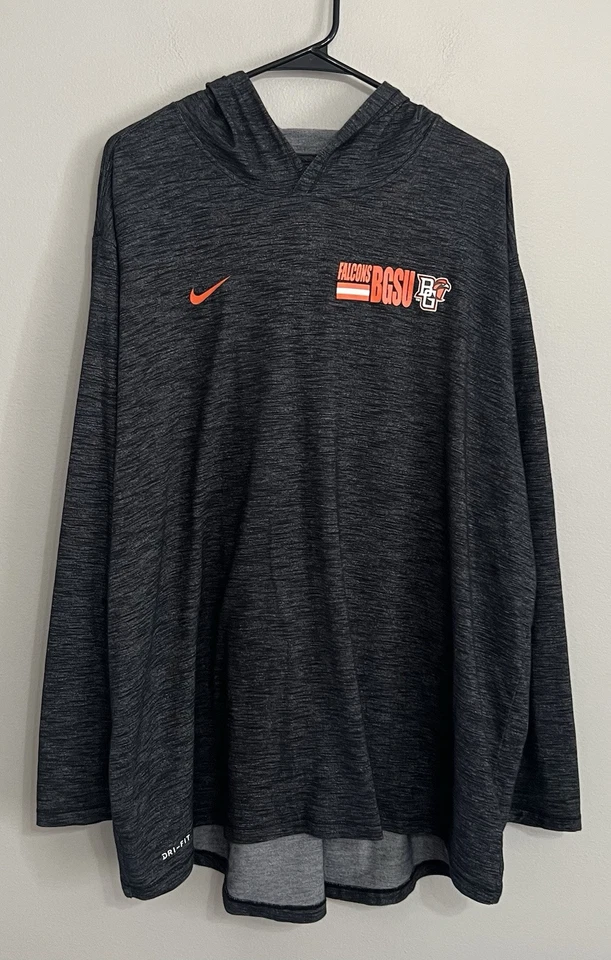 Camiseta Nike Para Hombre 3XL Bolos Verde Halcones Gris Manga Larga Sudadera con Capucha Camisa Foto 2 de 4