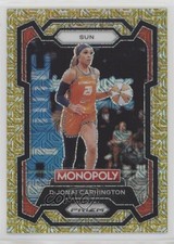 2024 Prizm Monopoly WNBA Millionaire Gold Mojo /500 DiJonai Carrington #17 1h6y