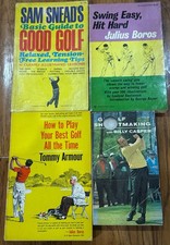 Vintage Lot 4 Golf Lessons PB Sam Snead Julius Boros Tommy Armour Billy Casper