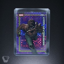 2026 Topps Chrome Marvel Comics Purple X-Fractor 06/75 Werewolf By Night #195