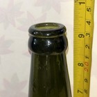 Vintage Green glass bottle with etching — photo 6