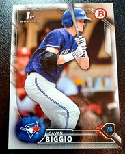 2016 BOWMAN DRAFT #BD-81  - CAVAN BIGGIO - TORONTO BLUE JAYS CARD